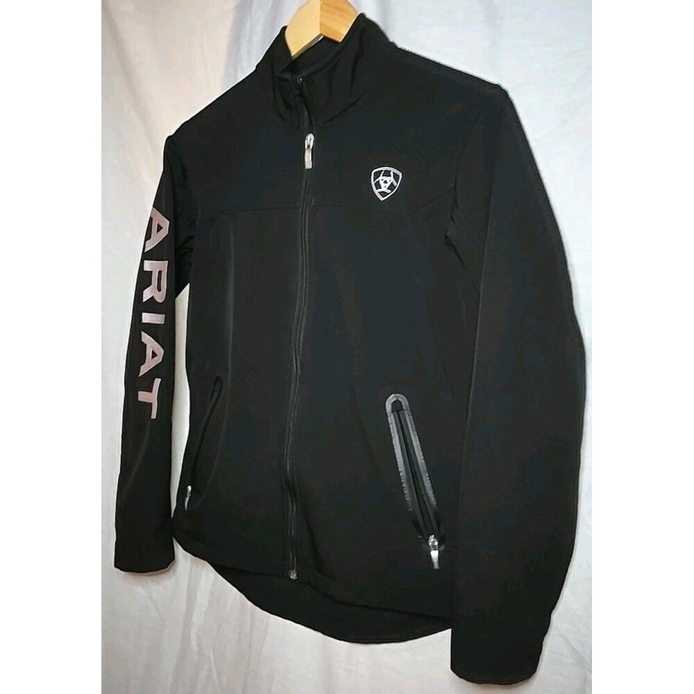 Ariat Women's Team Softshell Jacket, Sz Medium, Black Ariat Tek - Picture 3 of 11